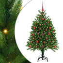 vidaXL Karácsonyfa 150 LED-del állvánnyal Zöld 120 cm PE