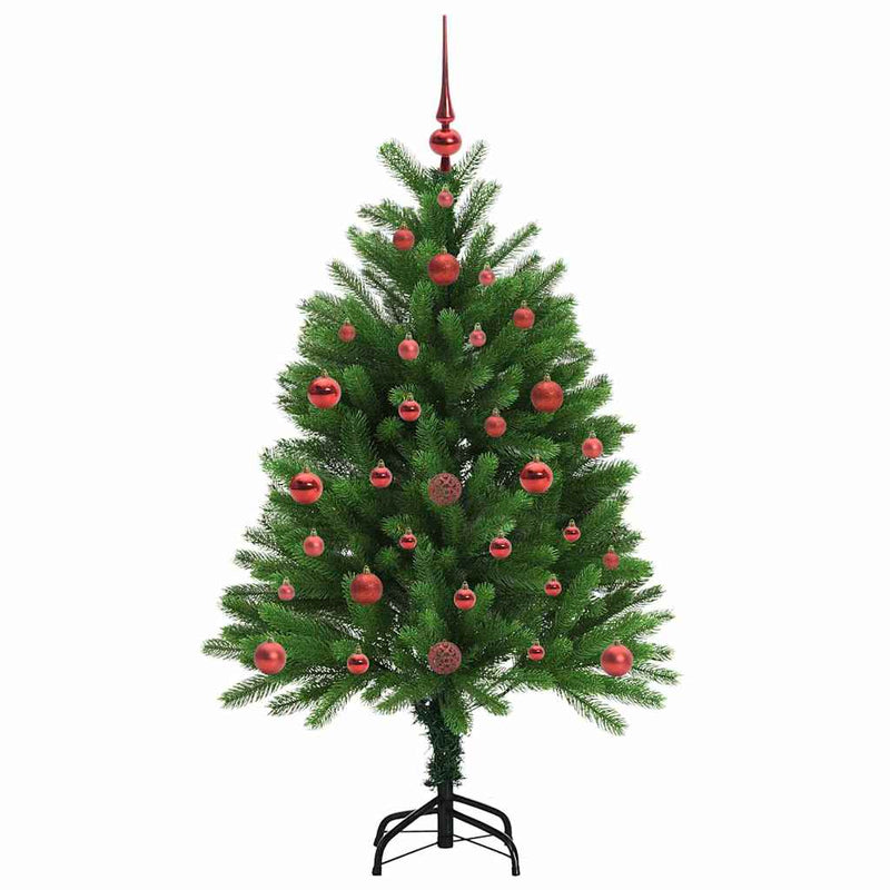 vidaXL Karácsonyfa 150 LED-del állvánnyal Zöld 120 cm PE