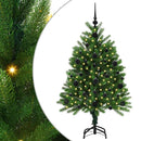 vidaXL Karácsonyfa 150 LED-del állvánnyal Zöld 120 cm PE