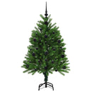 vidaXL Karácsonyfa 150 LED-del állvánnyal Zöld 120 cm PE