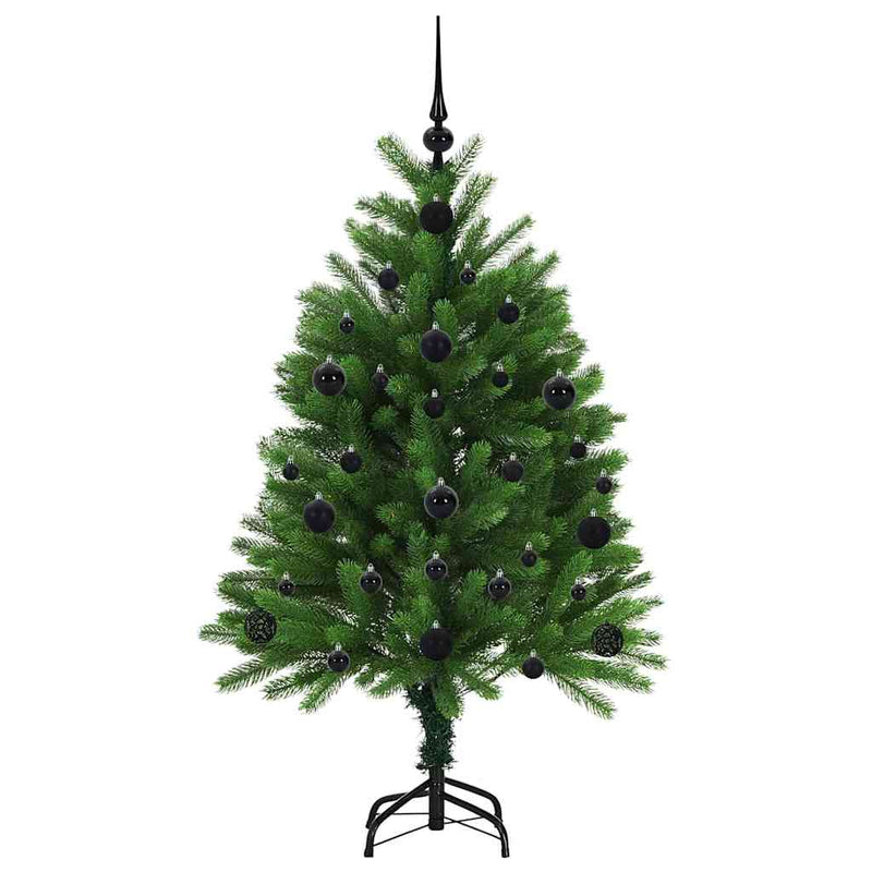 vidaXL Karácsonyfa 150 LED-del állvánnyal Zöld 120 cm PE