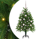 vidaXL Karácsonyfa 150 LED-del állvánnyal Zöld 120 cm PE