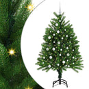 vidaXL Karácsonyfa 150 LED-del állvánnyal Zöld 120 cm PE
