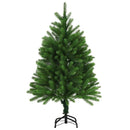 vidaXL Karácsonyfa 150 LED-del állvánnyal Zöld 120 cm PE