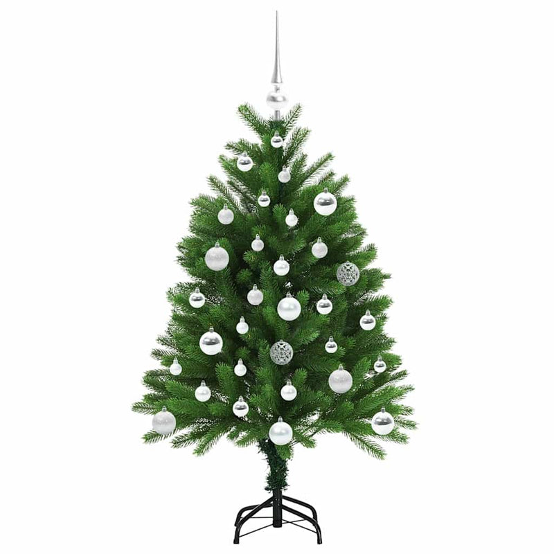 vidaXL Karácsonyfa 150 LED-del állvánnyal Zöld 120 cm PE