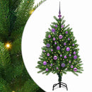 vidaXL Karácsonyfa 150 LED-del állvánnyal Zöld 120 cm PE
