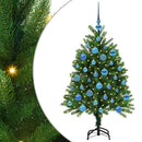 vidaXL Karácsonyfa 150 LED-del állvánnyal Zöld 120 cm PE