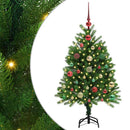vidaXL Karácsonyfa 150 LED-del állvánnyal Zöld 120 cm PE
