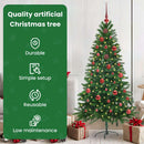 vidaXL Karácsonyfa 150 LED-del állvánnyal Zöld 150 cm PE