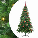 vidaXL Karácsonyfa 150 LED-del állvánnyal Zöld 150 cm PE
