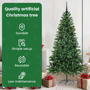 vidaXL Karácsonyfa 150 LED-del állvánnyal Zöld 150 cm PE
