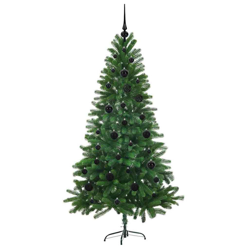 vidaXL Karácsonyfa 150 LED-del állvánnyal Zöld 150 cm PE