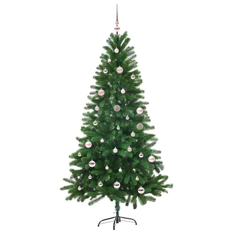 vidaXL Karácsonyfa 150 LED-del állvánnyal Zöld 150 cm PE