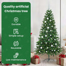 vidaXL Karácsonyfa 150 LED-del állvánnyal Zöld 150 cm PE