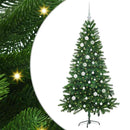 vidaXL Karácsonyfa 150 LED-del állvánnyal Zöld 150 cm PE