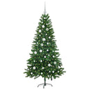 vidaXL Karácsonyfa 150 LED-del állvánnyal Zöld 150 cm PE
