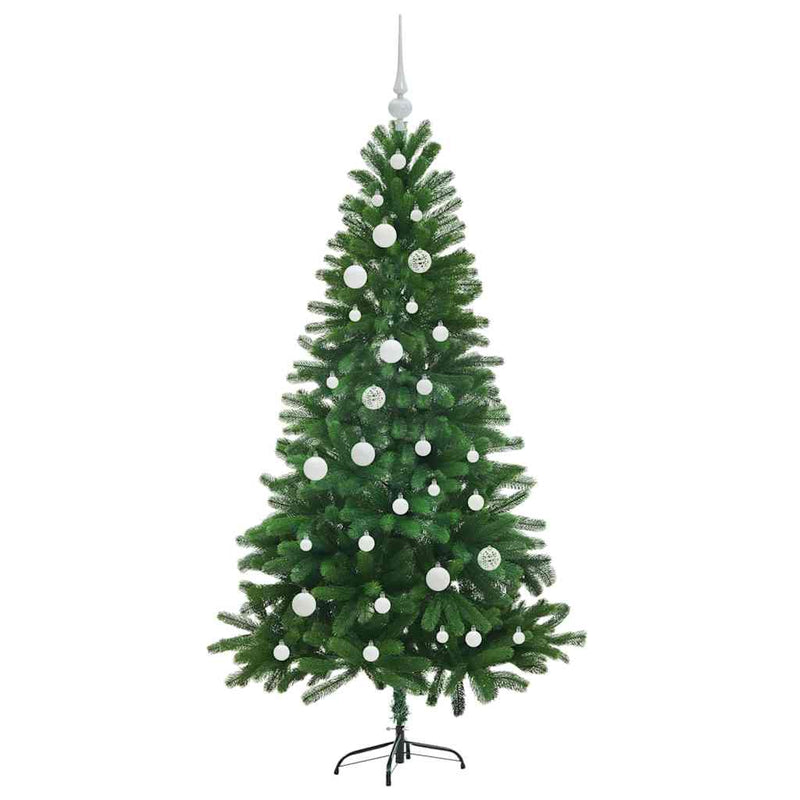 vidaXL Karácsonyfa 150 LED-del állvánnyal Zöld 150 cm PE