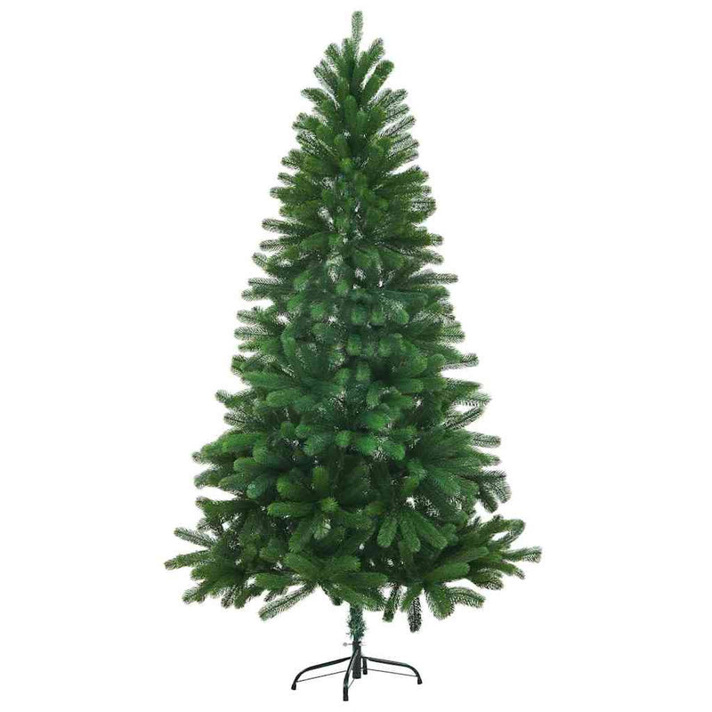 vidaXL Karácsonyfa 150 LED-del állvánnyal Zöld 150 cm PE