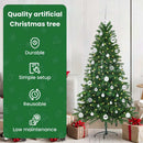 vidaXL Karácsonyfa 150 LED-del állvánnyal Zöld 150 cm PE