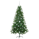 vidaXL Karácsonyfa 150 LED-del állvánnyal Zöld 150 cm PE