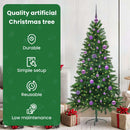 vidaXL Karácsonyfa 150 LED-del állvánnyal Zöld 150 cm PE