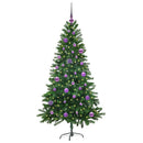 vidaXL Karácsonyfa 150 LED-del állvánnyal Zöld 150 cm PE