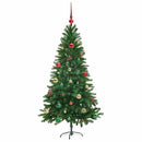 vidaXL Karácsonyfa 150 LED-del állvánnyal Zöld 150 cm PE