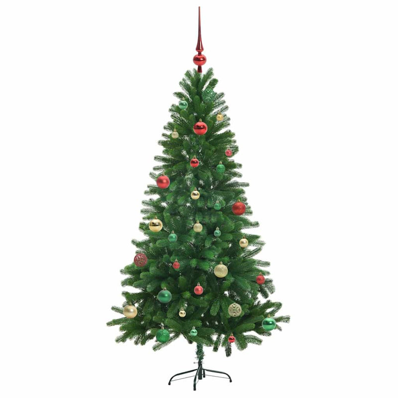 vidaXL Karácsonyfa 150 LED-del állvánnyal Zöld 150 cm PE