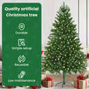 vidaXL Karácsonyfa 300 LED-del állvánnyal Zöld 180 cm PE