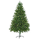 vidaXL Karácsonyfa 300 LED-del állvánnyal Zöld 180 cm PE