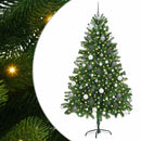 vidaXL Karácsonyfa 300 LED-del állvánnyal Zöld 180 cm PE