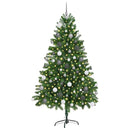 vidaXL Karácsonyfa 300 LED-del állvánnyal Zöld 180 cm PE