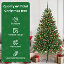 vidaXL Karácsonyfa 300 LED-del állvánnyal Zöld 180 cm PE