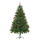 vidaXL Karácsonyfa 300 LED-del állvánnyal Zöld 180 cm PE