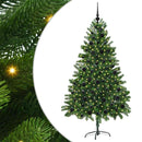 vidaXL Karácsonyfa 300 LED-del állvánnyal Zöld 180 cm PE