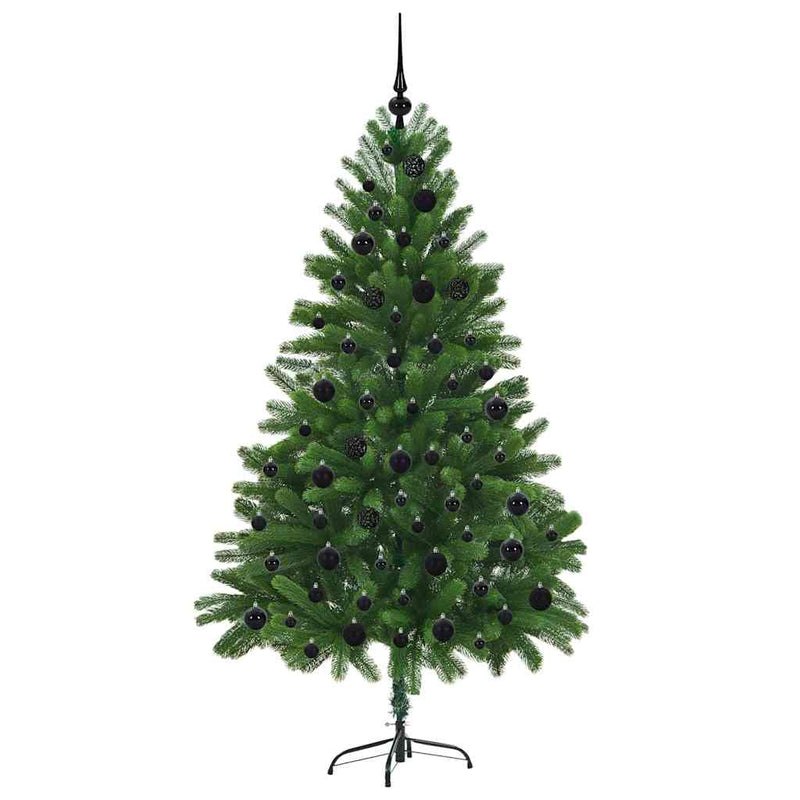 vidaXL Karácsonyfa 300 LED-del állvánnyal Zöld 180 cm PE