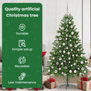 vidaXL Karácsonyfa 300 LED-del állvánnyal Zöld 180 cm PE