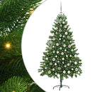 vidaXL Karácsonyfa 300 LED-del állvánnyal Zöld 180 cm PE