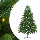 vidaXL Karácsonyfa 300 LED-del állvánnyal Zöld 180 cm PE
