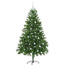 vidaXL Karácsonyfa 300 LED-del állvánnyal Zöld 180 cm PE