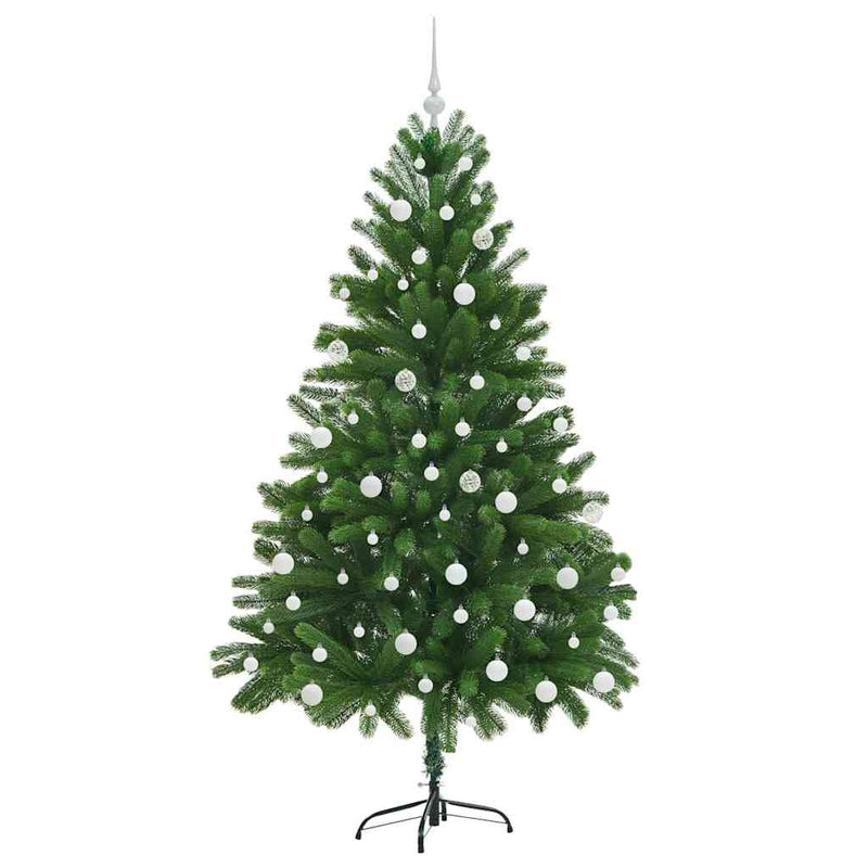 vidaXL Karácsonyfa 300 LED-del állvánnyal Zöld 180 cm PE
