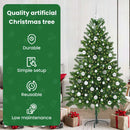 vidaXL Karácsonyfa 300 LED-del állvánnyal Zöld 180 cm PE