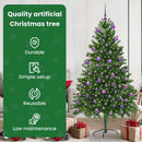 vidaXL Karácsonyfa 300 LED-del állvánnyal Zöld 180 cm PE