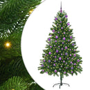 vidaXL Karácsonyfa 300 LED-del állvánnyal Zöld 180 cm PE