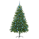 vidaXL Karácsonyfa 300 LED-del állvánnyal Zöld 180 cm PE