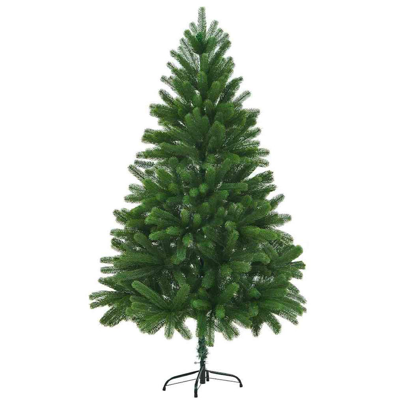 vidaXL Karácsonyfa 300 LED-del állvánnyal Zöld 210 cm PE