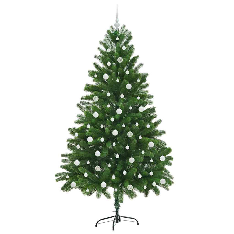 vidaXL Karácsonyfa 300 LED-del állvánnyal Zöld 210 cm PE