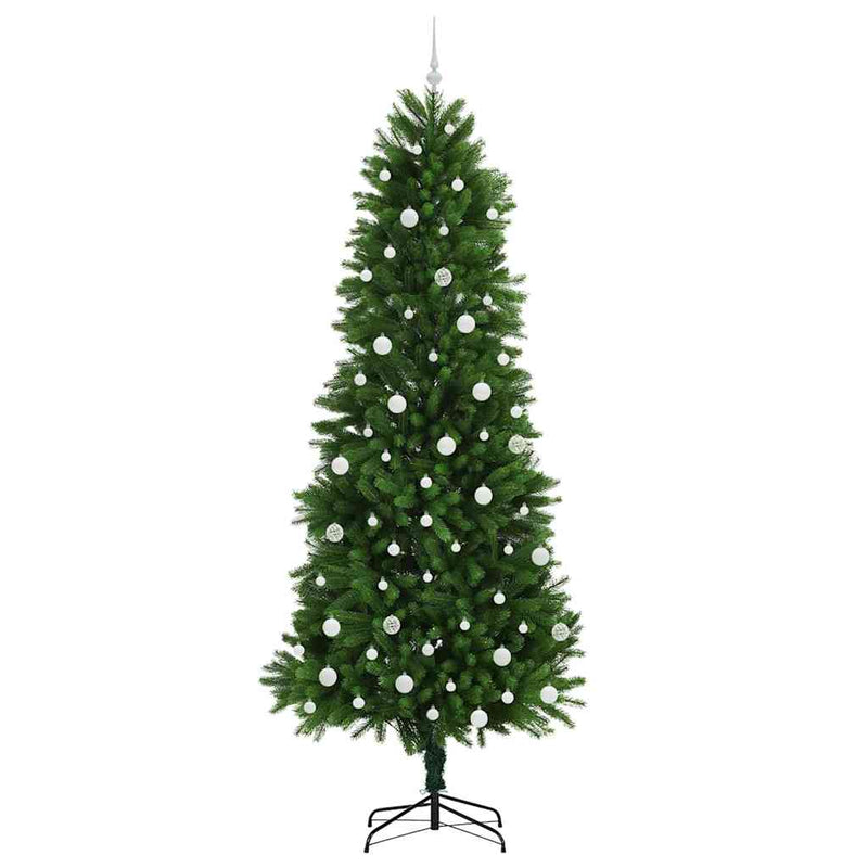 vidaXL Karácsonyfa 300 LED-del állvánnyal Zöld 240 cm PE