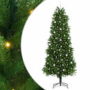 vidaXL Karácsonyfa 300 LED-del állvánnyal Zöld 240 cm PE