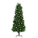 vidaXL Karácsonyfa 300 LED-del állvánnyal Zöld 240 cm PE